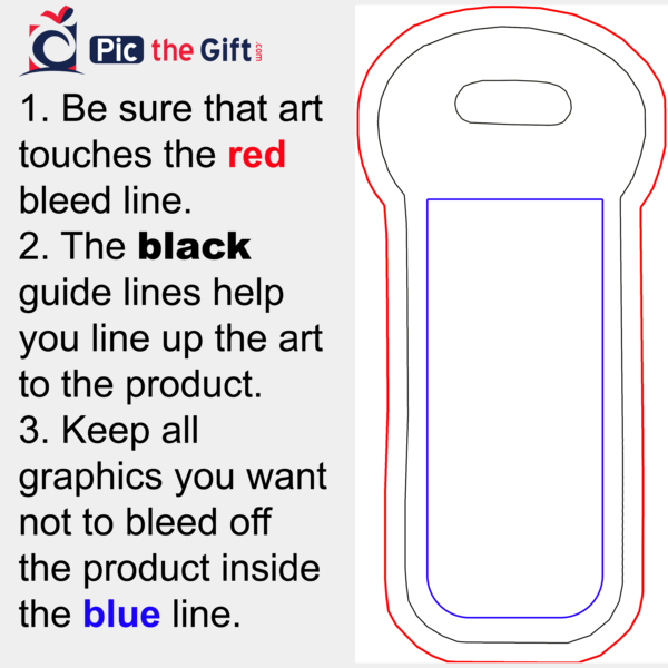 personalized neoprene wine tote