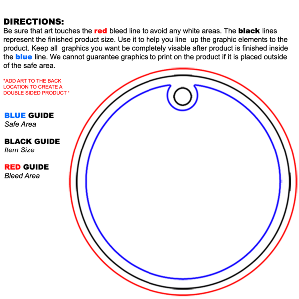 Round Ceramic Ornament - Front