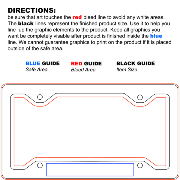 U4568 License Plate Frame