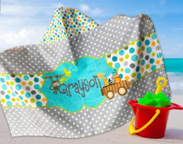 personalized youth spa towel
