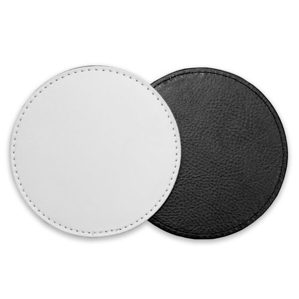 Round Leather Coaster - Set of 2 Thumbnail