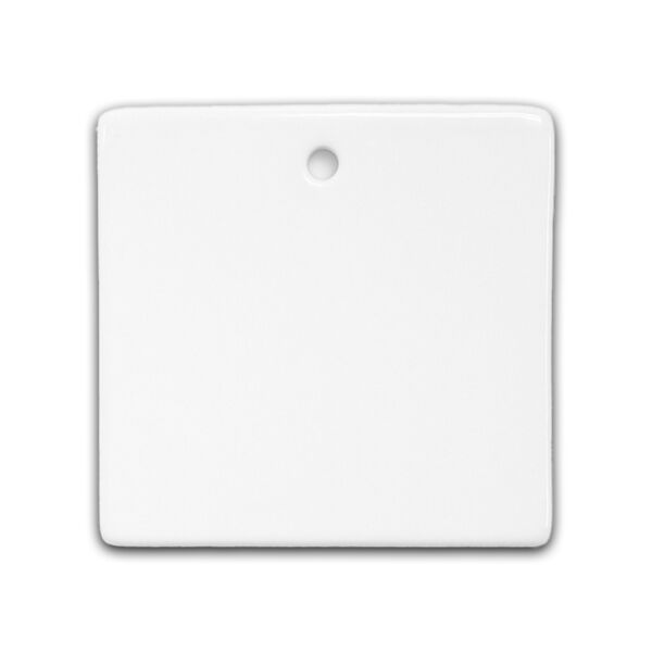 Ceramic Square Ornament - 2.75" Thumbnail