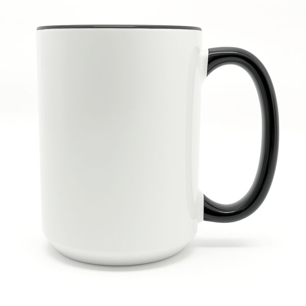Ceramic Mug with Black Rim/Handle - 15oz Thumbnail