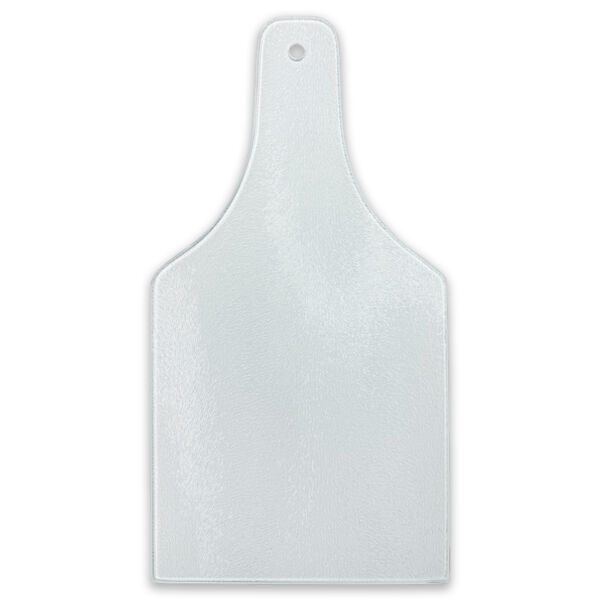 Tempered Glass Wine Bottle Shaped Cutting Board Thumbnail