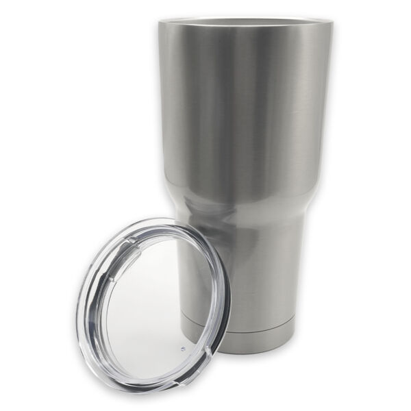 Double Walled Tumbler - Silver - 30oz Thumbnail