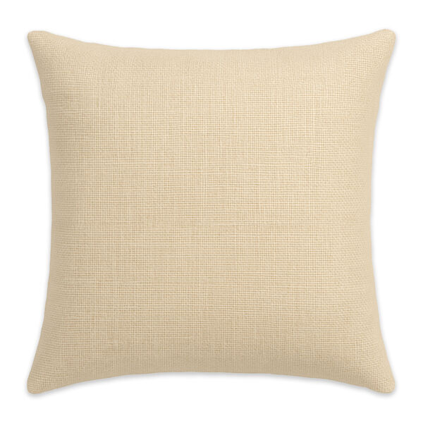 Ivory Burlap Throw Pillow Case - 18" x 18" Thumbnail