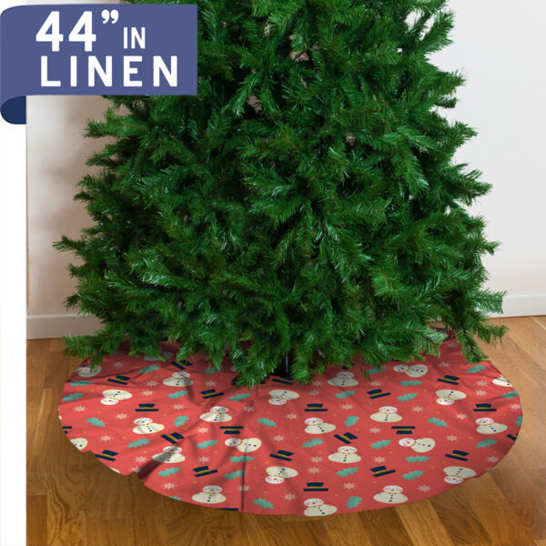 Christmas Tree Skirt - Linen - 44" Thumbnail