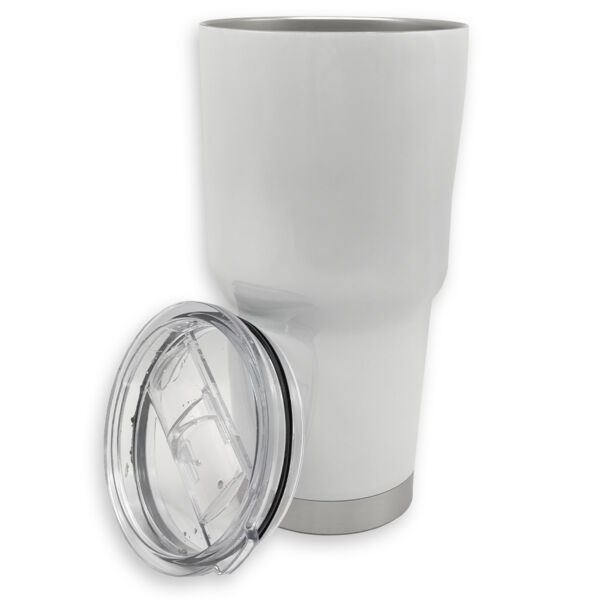Double Walled Tumbler - White - 30oz Thumbnail