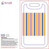 Large Aluminum Luggage Tag with Leather Strap Thumbnail