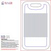 Large Aluminum Luggage Tag with Leather Strap Thumbnail