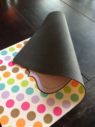Custom Placemat 10x16 Fabric Top With Neoprene Back Pic The Gift