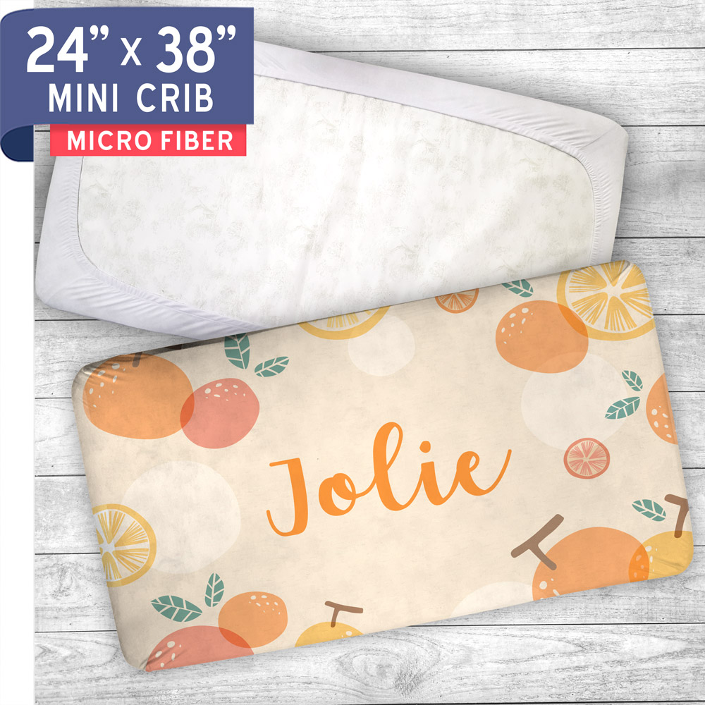 personalized mini crib sheets
